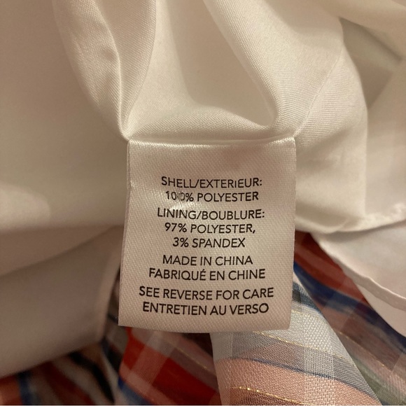 MILLY Stripe Colorful Multicolor V Neck Sleeveless Midi Dress - Picture 10 of 11